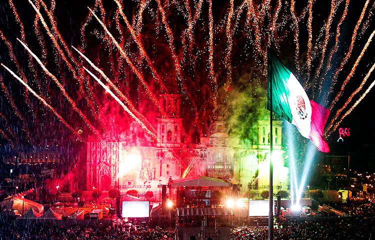 La noche del “Grito” de independencia, mal fiesta mas celebrada por los mexicanos